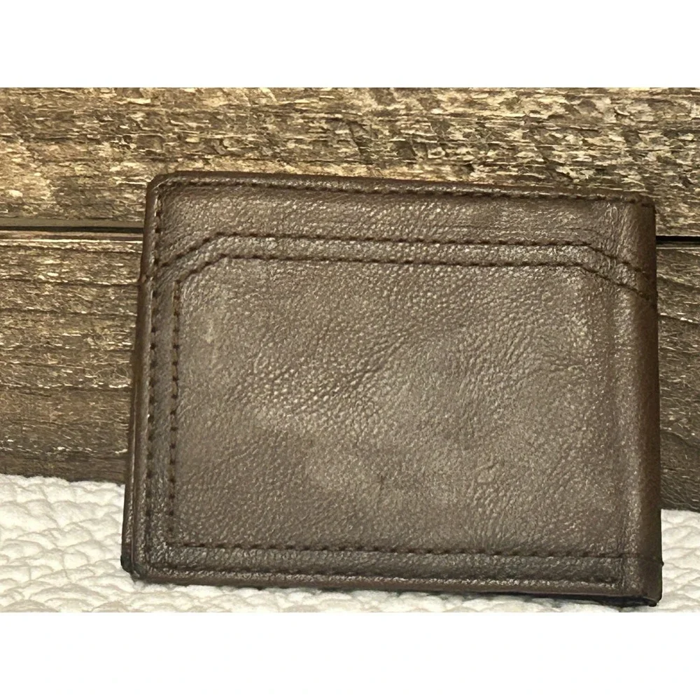 Levi's Men's Wallet Brown Leather Bifold